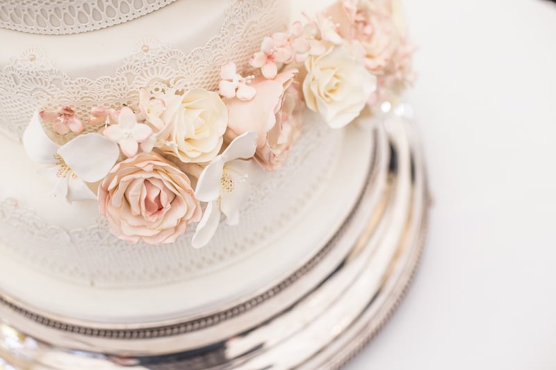 Floral Elegance Wedding Cake